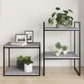 vidaXL Prídavné police 8ks, betónovo sivé 40x50x1,5cm kompozitné drevo