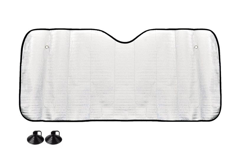 Slnečná clona strieborná – 150x80 cm AMiO-01534