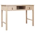 vidaXL Písací stôl prírodnej farby 110x45x76 cm drevený