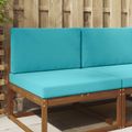 vidaXL Vankúš na vonkajšiu pohovku Polyester Tyrkysová 80 x 80 cm