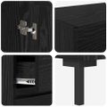 vidaXL Highboard 2 ks Čierny dub 69,5 x 34 x 180 cm Kompozitné drevo