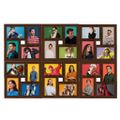 vidaXL Kolážový fotorámik na 24 fotiek (10x15 cm) tmavohnedý MDF