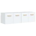 vidaXL Nástenné skrinky 2ks lesklé biele 60x36,5x35cm spracované drevo