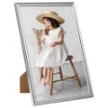 vidaXL Fotorámiky na stôl, koláž 5 ks, strieborné 18x24 cm, MDF