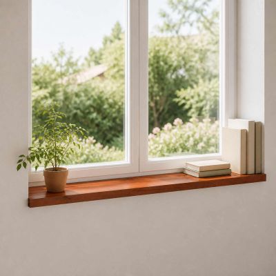 vidaXL Parapety 2 ks Hnedá 140 x 25 x 2 cm Masívne bukové drevo