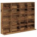 vidaXL CD Skrinka 2 ks Staré drevo 65 x 23,5 x 97,5 cm