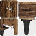 vidaXL Highboard so zásuvkou Staré drevo 70 x 31 x 115 cm