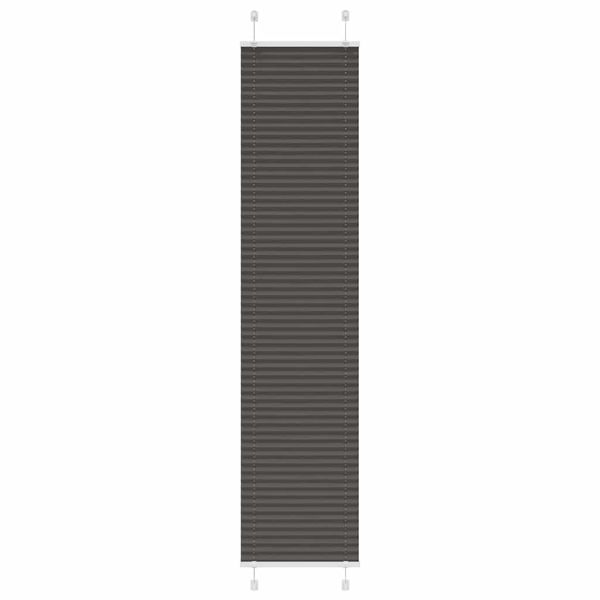 vidaXL Plisovaná roleta čierna 45x200 cm šírka látky 44,4 cm polyester
