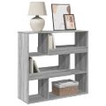 vidaXL Knižnica/deliaca stena sivá sonoma 100x33x94,5 cm