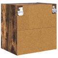 vidaXL Závesná skrinka Dymová dub 40 x 29,5 x 40 cm Kompozitné drevo