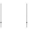 vidaXL Hexagonálny plot s stĺpom 100 x 1,6 m PVC potiahnutá oceľ Sivá