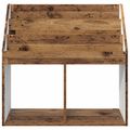 vidaXL Detský regál Staré drevo 72,5 x 29,5 x 69 cm Kompozitné drevo