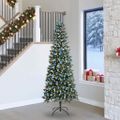 vidaXL Umelý vianočný stromček Zelená 240 cm PVC, plast a oceľ