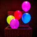 Balónik LED svietiaci 5 ks mix farieb 30 cm