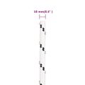 vidaXL Pletené lodné lano biele 10 mm x 25 m polyester