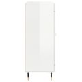 vidaXL Komoda lesklá biela 69,5x34x90 cm spracované drevo