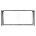 vidaXL Záhradná kôlňa na drevo galvanizovaná oceľ 330x92x153 cm sivá