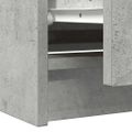 TV skrinka vidaXL Betónová sivá 100x35x54 cm Konštrukcia dreva