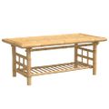 vidaXL Konferenčný stolík 110x55x45 cm bambus