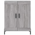 vidaXL Vysoká skrinka sivý dub sonoma 69,5x34x180 cm spracované drevo