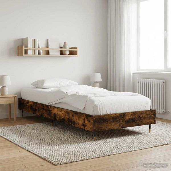 vidaXL Rám postele Dymový dub 80 x 200 cm Kompozitné drevo