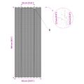 vidaXL Roleta Sivá 60 x 160 cm Bambus