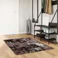 vidaXL Behúň MARSA Čierna 100 x 200 cm Polyester a PVC