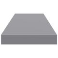 vidaXL Plávajúce nástenné police 2 ks, sivé 80x23,5x3,8 cm, MDF
