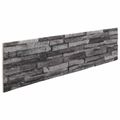 vidaXL Nástenné panely 10 ks 100 x 25 cm Antracit EPS pena