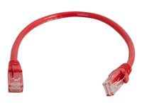 Patch kábel - RJ-45 (M) do RJ-45 (M) - 1 m - UTP - CAT 6 - lisovaný, prevedenie bez hrbolčekov, licna - červená