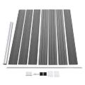 vidaXL Sada plotových panelov WPC 526x146 cm sivá