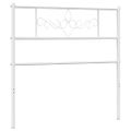 vidaXL Kovové náhradné čelo postele biele 90 cm
