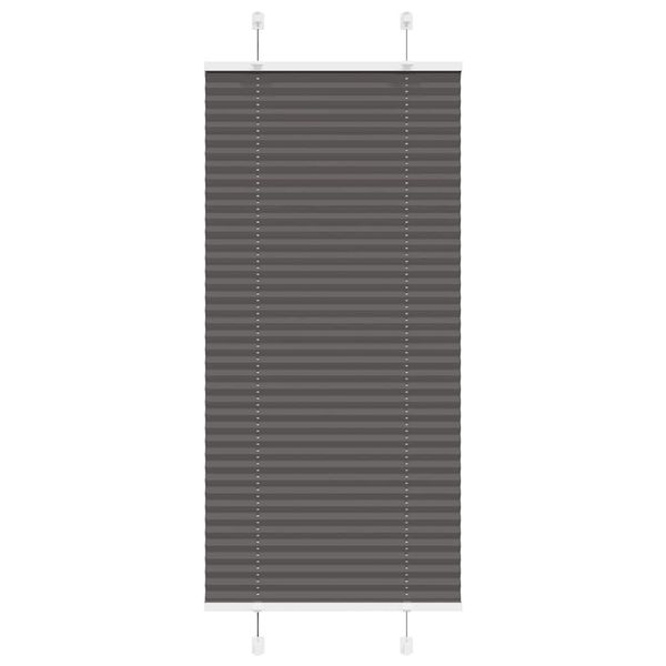 vidaXL plisovaná roleta čierna 55x150 cm Šírka látky 54,4 cm