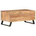 vidaXL Konferenčný stolík 90x50x40cm akáciový masív prírodné hrany