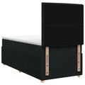 vidaXL Posteľ boxspring s matracom Čierna 90 x 200 cm Látka