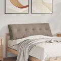vidaXL Poduška na chrbát Sivohnedá 140 x 50 cm Mikrovlákno