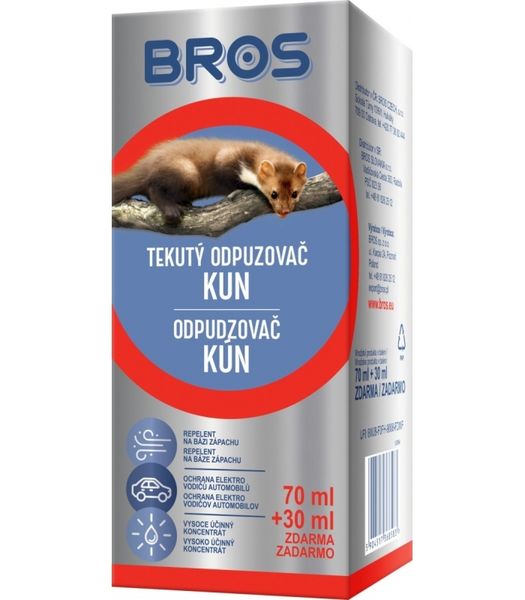 06858 Bros odpudzovač kún 70ml + 30ml grátis
