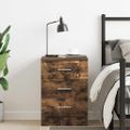 vidaXL Nočný stolík údený dub 38x35x56 cm spracované drevo