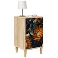 vidaXL Nočný stolík LOCHEM Dub sonoma 36 x 33 x 60 cm Kompozitné drevo