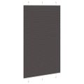 vidaXL plisovaná roleta čierna 120x200 cm Šírka látky 119,4 cm