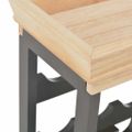 vidaXL Skrinka na víno, čierna 70x22,5x70,5 cm, MDF