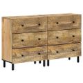 vidaXL Bočné skrinky 2 ks 60x33x75 cm masívne mangovníkové drevo