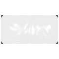 vidaXL Priehľadná plachta s okami 1x2 m PVC