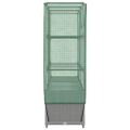 vidaXL Záhon s krytom na skleník ratanový vzhľad 120x40x123 cm