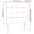 vidaXL Čelo postele s LED zelené 83x16x118/128 cm látka