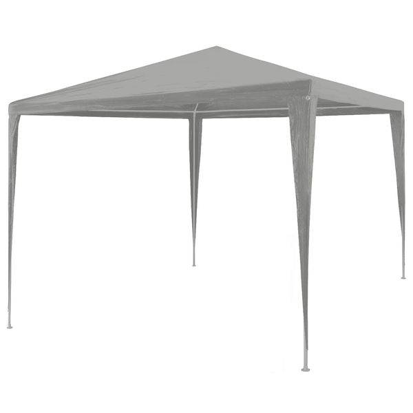 vidaXL Párty stan Svetlosivá 300 x 300 x 255 cm PE a oceľ