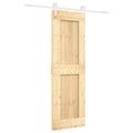 vidaXL Posuvné dvere Prírodná a biela 70 x 210 cm