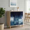 vidaXL Servírovacia skriňa RAALTE Sonoma 69 x 33 x 75 cm
