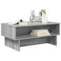 vidaXL Konferenčný stolík Sivý Sonoma 80 x 46 x 35 cm Kompozitné drevo