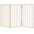 vidaXL Skladacia brána pre psa, 3 panely, 150 cm, topoľové drevo